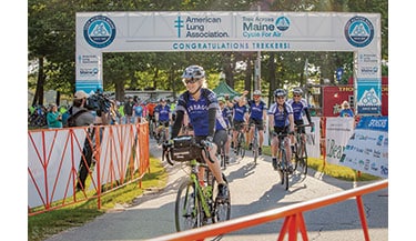 Trek Across Maine leads cyclists on a 180-mile journey to benefit the American Lung Association. Photo courtesy of Silo Media.